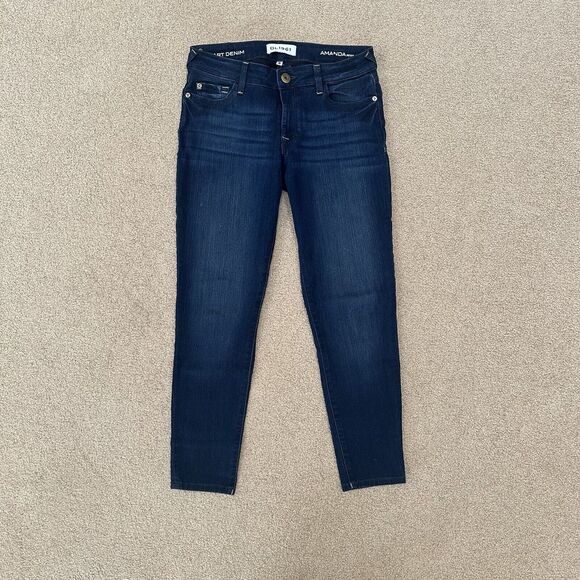 DL1961 Womens Jeans Size 28 Denim Blue Amanda Petite Slim Stretch - Picture 1 of 6